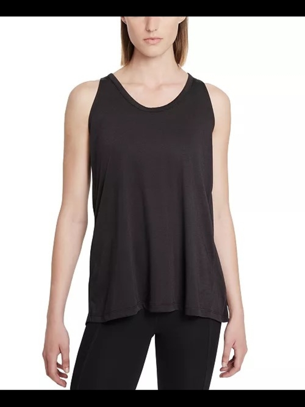 Nike Black Women's Relaxed Scoop Neck Tank Size Small